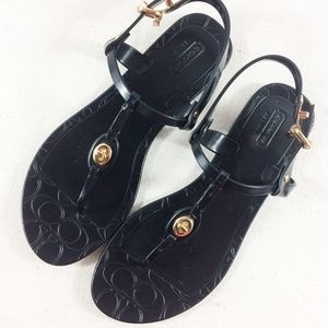Coach jelly sandals